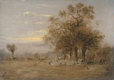 Sheep Grazing by John Linnell